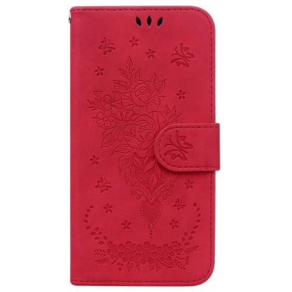For Samsung Galaxy A16 5G Case PU Leather Wallet Phone Cover Butterfly Flower Imprint
