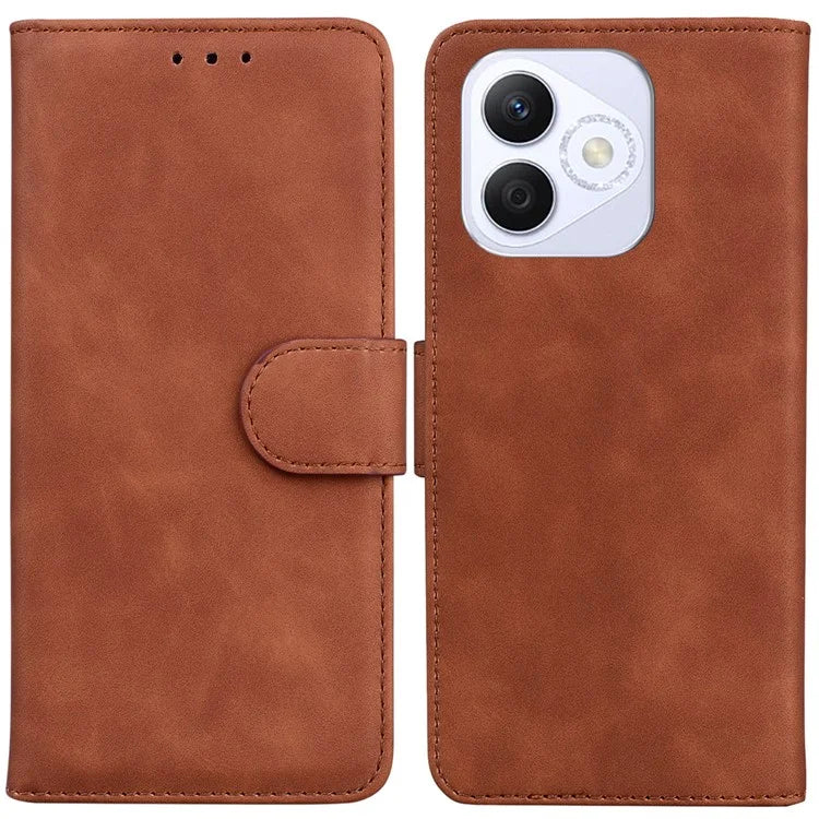 For Honor X60i 5G Case Solid Color Leather Wallet Phone Cover