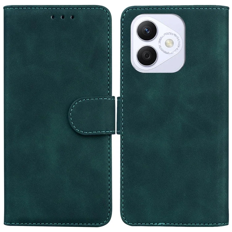 For Honor X60i 5G Case Solid Color Leather Wallet Phone Cover