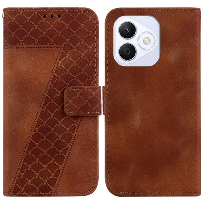 For Honor X60i 5G Stand Case 7-Shaped Pattern Imprint Leather Phone Cover