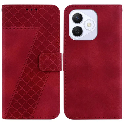 For Honor X60i 5G Stand Case 7-Shaped Pattern Imprint Leather Phone Cover