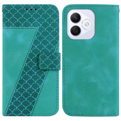 For Honor X60i 5G Stand Case 7-Shaped Pattern Imprint Leather Phone Cover