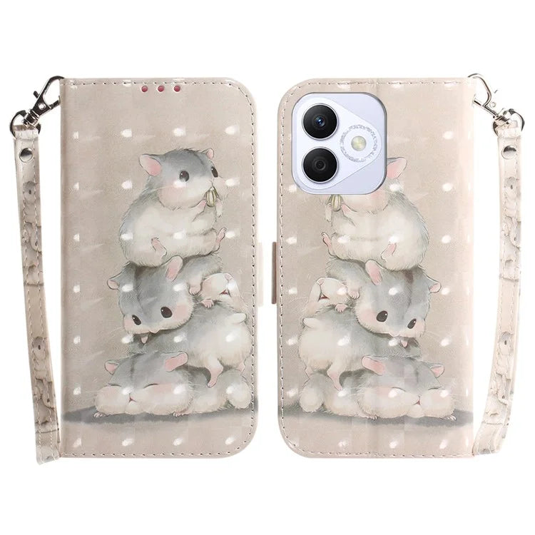 For Honor X60i 5G Case Pattern Printing Leather Wallet Phone Cover