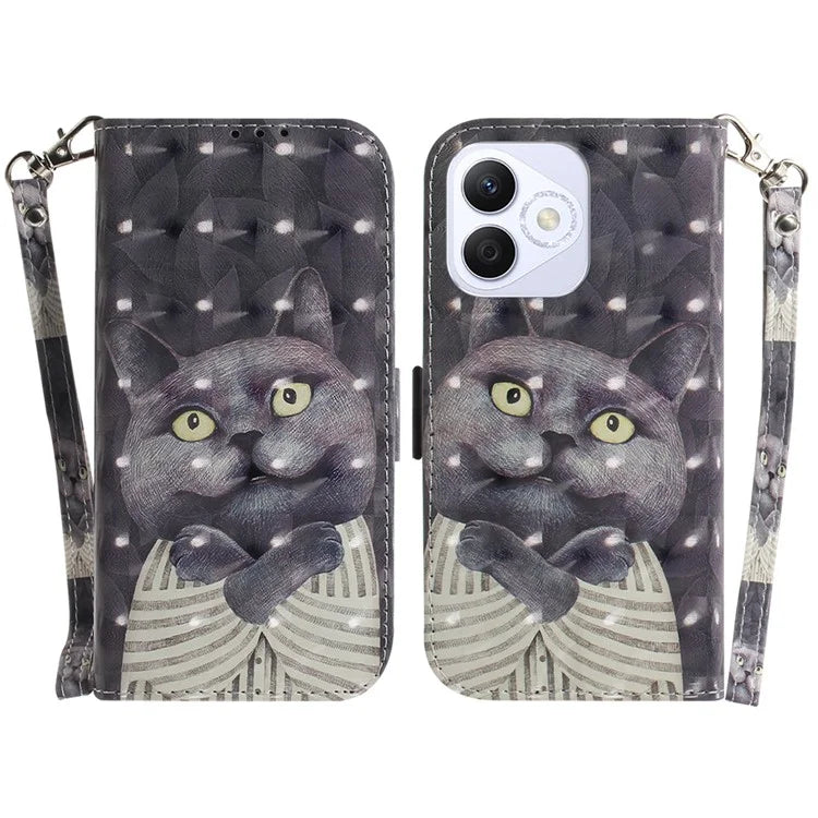 For Honor X60i 5G Case Pattern Printing Leather Wallet Phone Cover