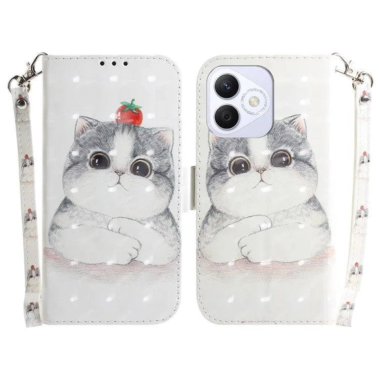 For Honor X60i 5G Case Pattern Printing Leather Wallet Phone Cover