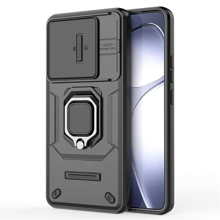 For Xiaomi Redmi K70 Ultra Case PC+TPU Kickstand Phone Protector with Lens Cover