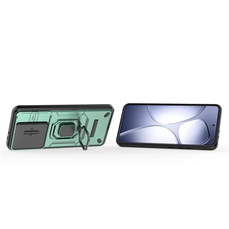 For Xiaomi Redmi K70 Ultra Case PC+TPU Kickstand Phone Protector with Lens Cover