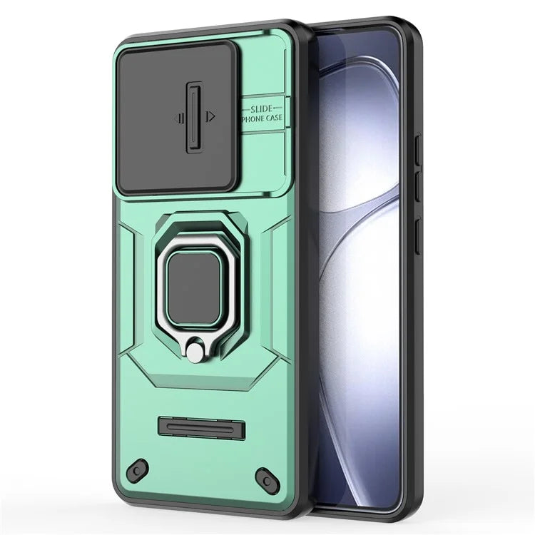 For Xiaomi Redmi K70 Ultra Case PC+TPU Kickstand Phone Protector with Lens Cover