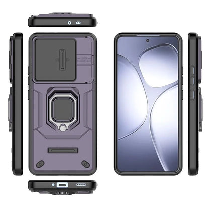 For Xiaomi Redmi K70 Ultra Case PC+TPU Kickstand Phone Protector with Lens Cover