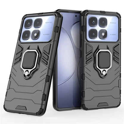 For Xiaomi Redmi K70 Ultra Case PC+TPU Protective Phone Cover with Ring Kickstand