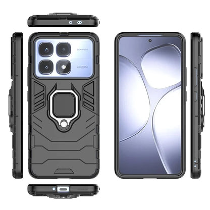 For Xiaomi Redmi K70 Ultra Case PC+TPU Protective Phone Cover with Ring Kickstand