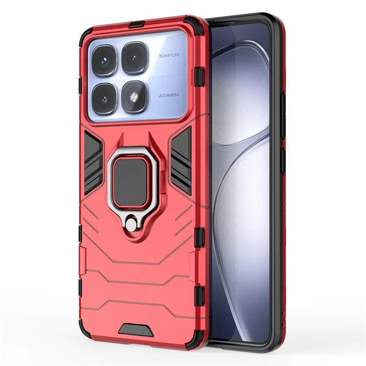 For Xiaomi Redmi K70 Ultra Case PC+TPU Protective Phone Cover with Ring Kickstand