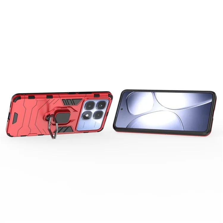 For Xiaomi Redmi K70 Ultra Case PC+TPU Protective Phone Cover with Ring Kickstand