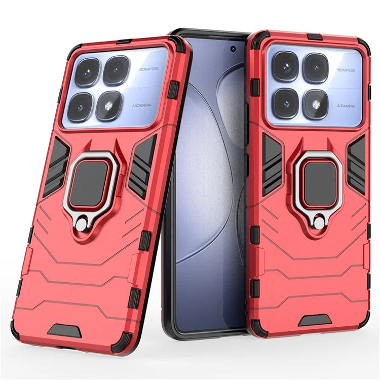 For Xiaomi Redmi K70 Ultra Case PC+TPU Protective Phone Cover with Ring Kickstand
