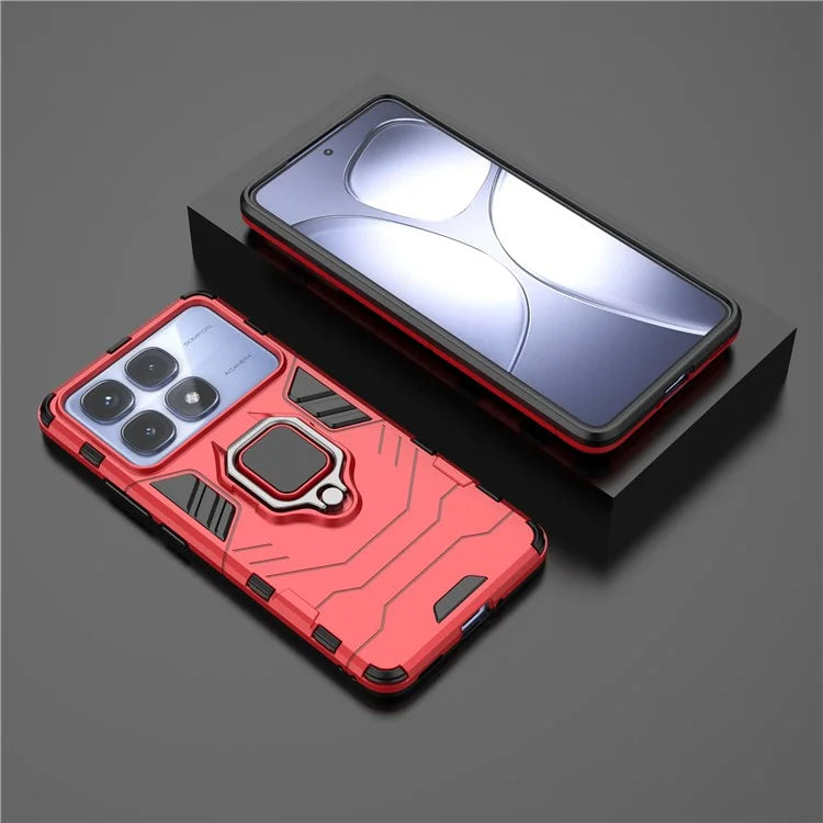 For Xiaomi Redmi K70 Ultra Case PC+TPU Protective Phone Cover with Ring Kickstand