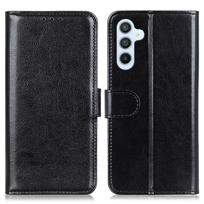 For Samsung Galaxy M35 5G Case Crazy Horse Texture PU Leather Phone Stand Cover