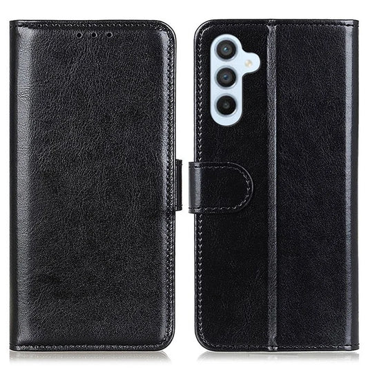 For Samsung Galaxy M35 5G Case Crazy Horse Texture PU Leather Phone Stand Cover