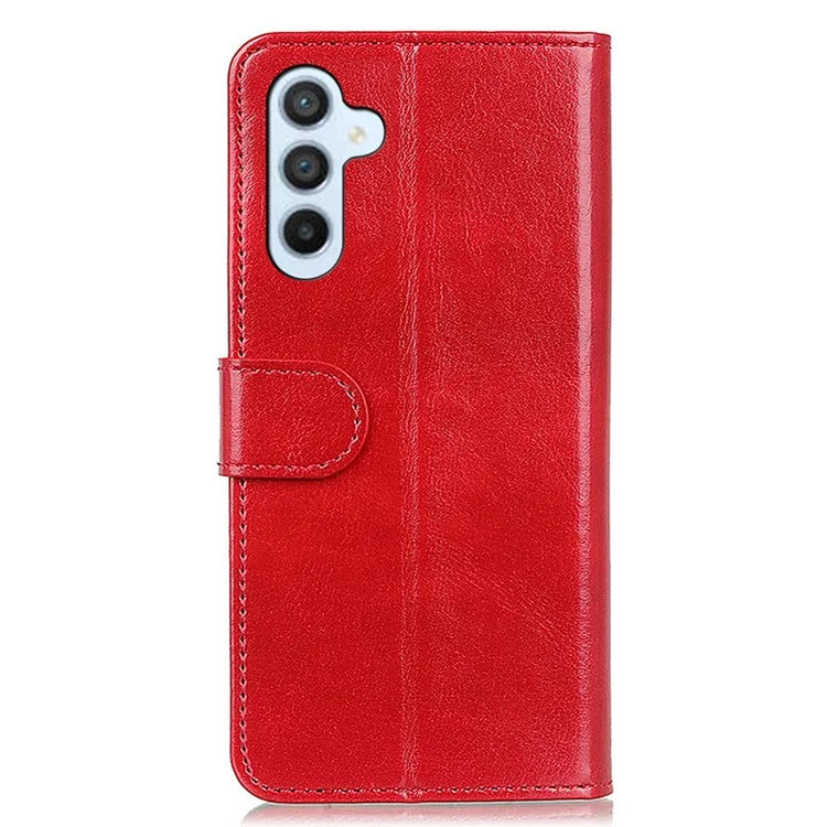 For Samsung Galaxy M35 5G Case Crazy Horse Texture PU Leather Phone Stand Cover