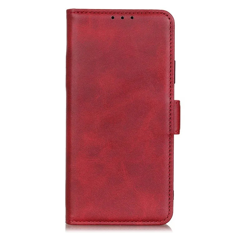 For Samsung Galaxy A16 5G Case Stand Cowhide Texture PU Leather Phone Cover