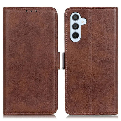For Samsung Galaxy A16 5G Case Stand Cowhide Texture PU Leather Phone Cover