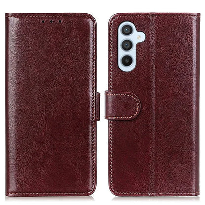 For Samsung Galaxy A16 5G Case Crazy Horse Texture PU Leather Phone Stand Cover