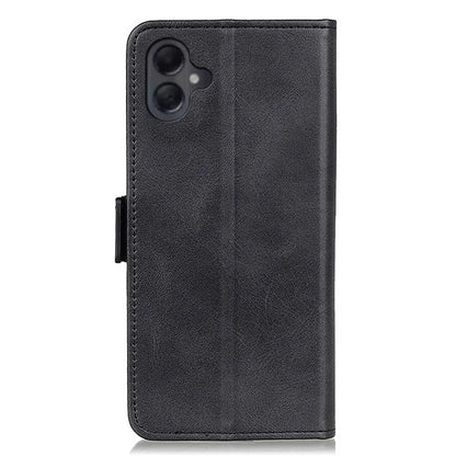 For Samsung Galaxy A06 Case Stand Cowhide Texture PU Leather Phone Cover