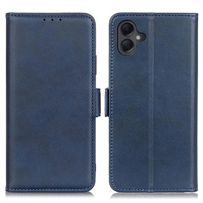 For Samsung Galaxy A06 Case Stand Cowhide Texture PU Leather Phone Cover