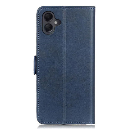 For Samsung Galaxy A06 Case Stand Cowhide Texture PU Leather Phone Cover