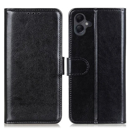For Samsung Galaxy A06 Case Crazy Horse Texture PU Leather Phone Stand Cover