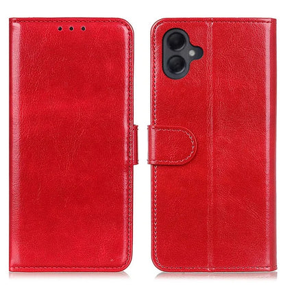 For Samsung Galaxy A06 Case Crazy Horse Texture PU Leather Phone Stand Cover