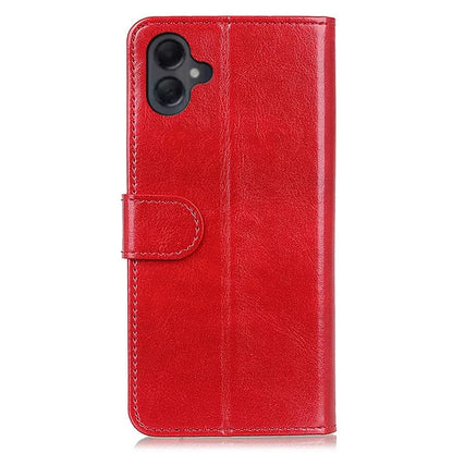 For Samsung Galaxy A06 Case Crazy Horse Texture PU Leather Phone Stand Cover