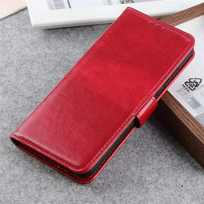 For Samsung Galaxy A06 Case Crazy Horse Texture PU Leather Phone Stand Cover