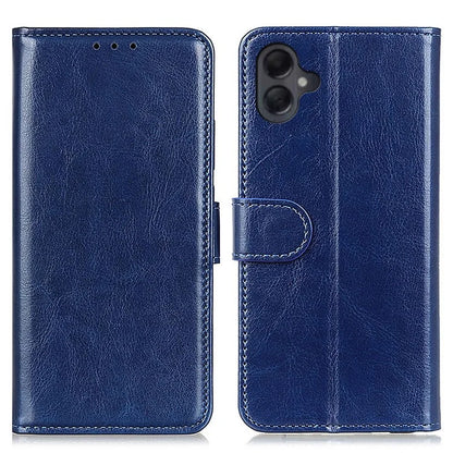 For Samsung Galaxy A06 Case Crazy Horse Texture PU Leather Phone Stand Cover
