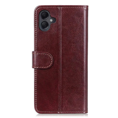 For Samsung Galaxy A06 Case Crazy Horse Texture PU Leather Phone Stand Cover