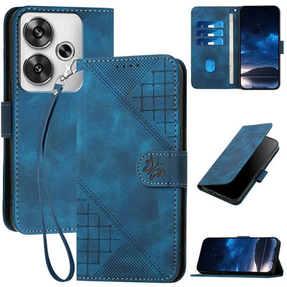 YX0080 For Xiaomi Poco F6 5G / Redmi Turbo 3 5G Case Butterfly Imprint Leather Wallet Phone Cover