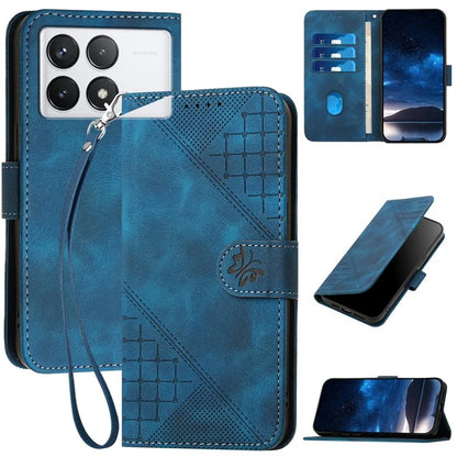 YX0080 For Xiaomi Poco F6 Pro 5G / Redmi K70 5G / K70 Pro 5G Case Butterfly Imprint Leather Wallet Phone Cover