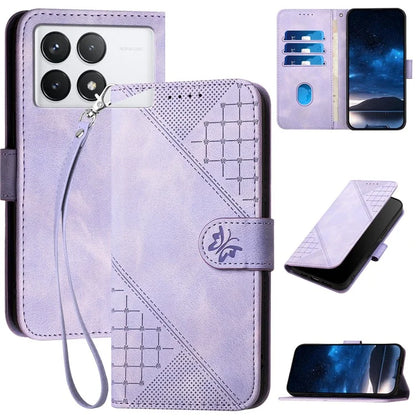 YX0080 For Xiaomi Poco F6 Pro 5G / Redmi K70 5G / K70 Pro 5G Case Butterfly Imprint Leather Wallet Phone Cover