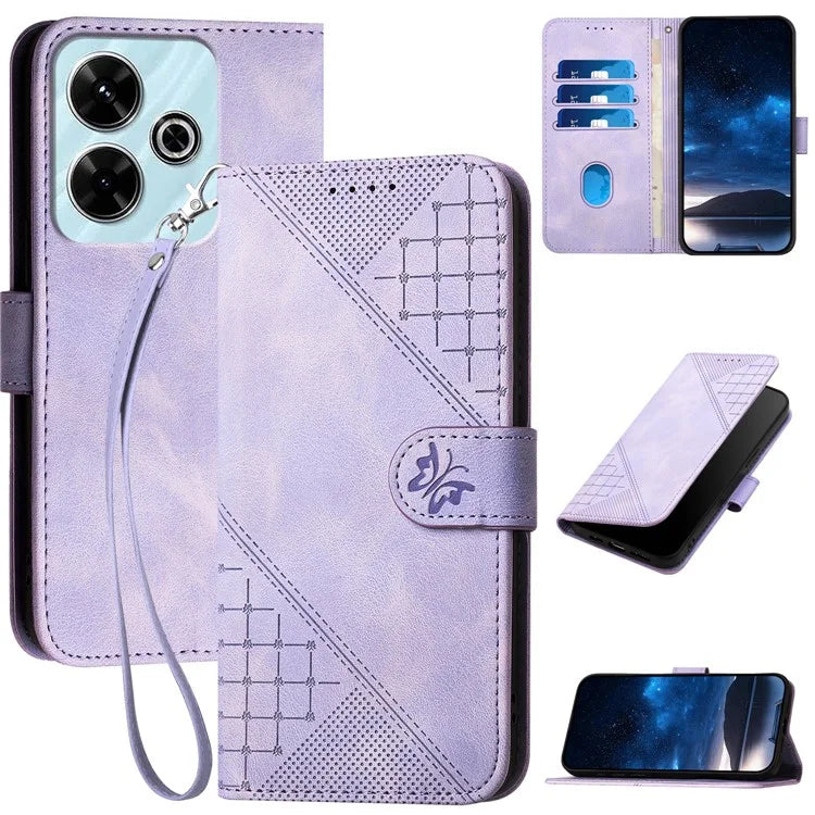 YX0080 For Xiaomi Redmi 13 5G / 4G / Poco M6 4G / Redmi Note 13R 5G Case Leather Wallet Phone Cover