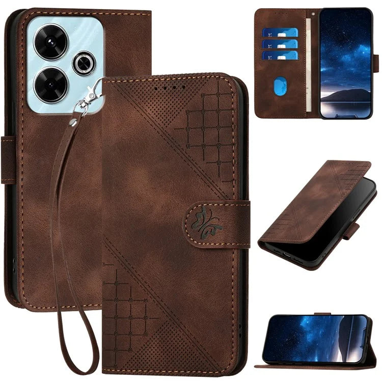 YX0080 For Xiaomi Redmi 13 5G / 4G / Poco M6 4G / Redmi Note 13R 5G Case Leather Wallet Phone Cover