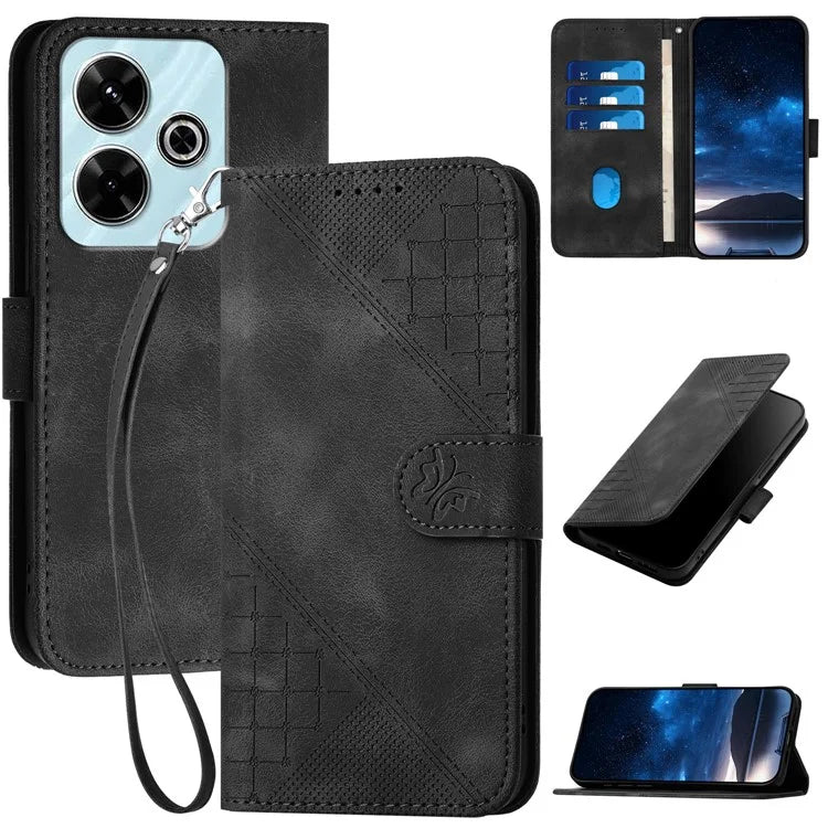 YX0080 For Xiaomi Redmi 13 5G / 4G / Poco M6 4G / Redmi Note 13R 5G Case Leather Wallet Phone Cover