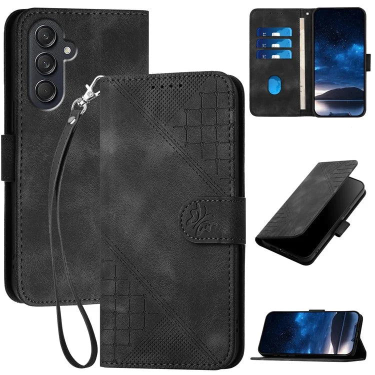 YX0080 For Samsung Galaxy F55 5G / C55 5G / M55 5G Case Butterfly Imprint Leather Wallet Phone Cover
