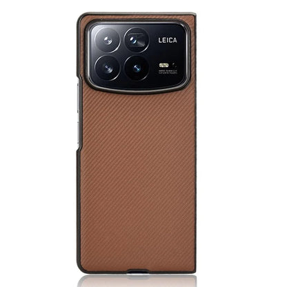 For Xiaomi Mix Fold 4 5G Case Carbon Fiber Texture Shockproof PU+PC Phone Cover
