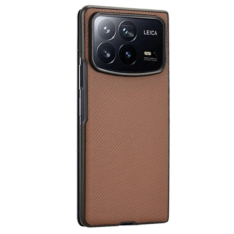 For Xiaomi Mix Fold 4 5G Case Carbon Fiber Texture Shockproof PU+PC Phone Cover