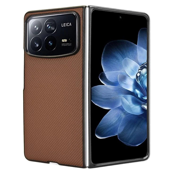 For Xiaomi Mix Fold 4 5G Case Carbon Fiber Texture Shockproof PU+PC Phone Cover