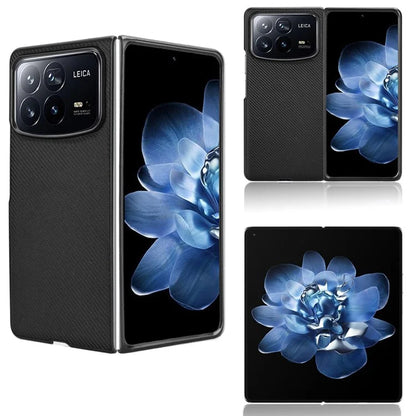 For Xiaomi Mix Fold 4 5G Case Carbon Fiber Texture Shockproof PU+PC Phone Cover