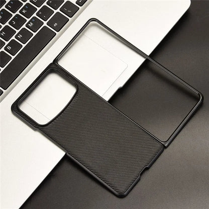 For Xiaomi Mix Fold 4 5G Case Carbon Fiber Texture Shockproof PU+PC Phone Cover