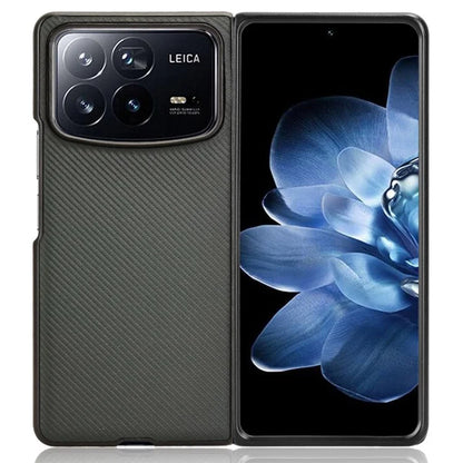 For Xiaomi Mix Fold 4 5G Case Carbon Fiber Texture Shockproof PU+PC Phone Cover