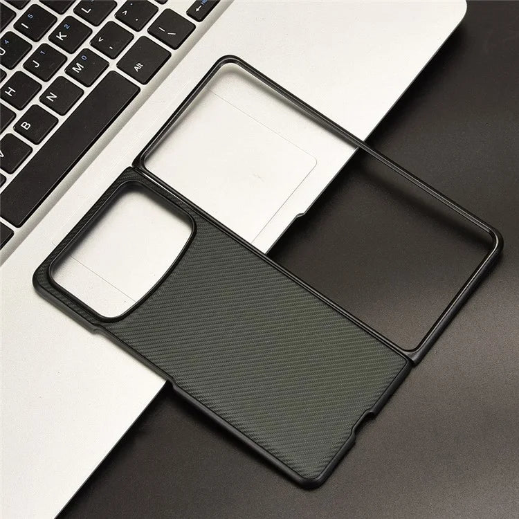 For Xiaomi Mix Fold 4 5G Case Carbon Fiber Texture Shockproof PU+PC Phone Cover