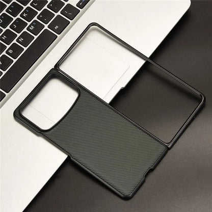 For Xiaomi Mix Fold 4 5G Case Carbon Fiber Texture Shockproof PU+PC Phone Cover