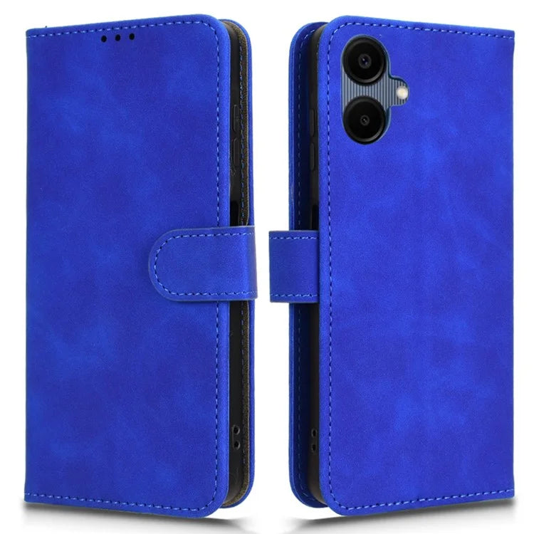 For Samsung Galaxy A06 Leather Case Skin-Feel Anti-Drop Wallet Flip Phone Cover
